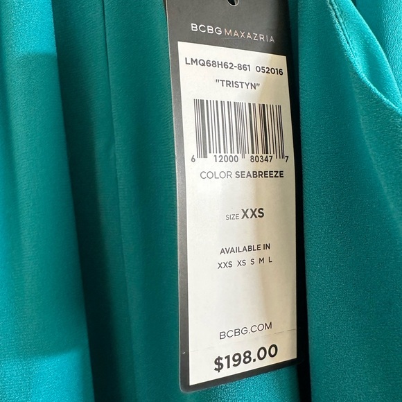 NWT BCBGMAXAZRIA dress size XS - Tristyn in seabreeze - Picture 3 of 7